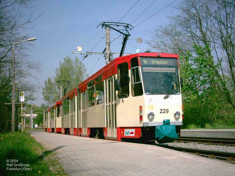 Tatra-Doppeltraktion auf Linie 4